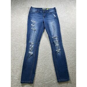 Indigo Rein‎ Skinny Jeans Womens 9 Distressed Ripped Stretch Denim Pants